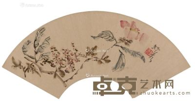黄宾虹 花枝图 51.5×18cm
