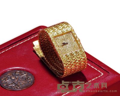 伯爵（PIAGET）18K黄金镶满天星金镶钻手表 总重约90.2克；腕表长约18.5cm