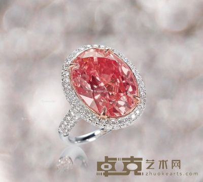 “光明女神”12.45克拉粉色钻石戒指 净度VS2 --