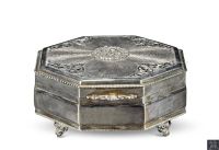 19世纪 意大利手工制银盒
