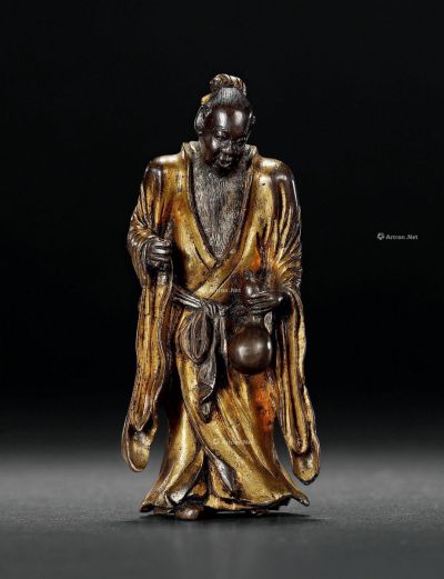 17世纪 铜鎏金道教人物像