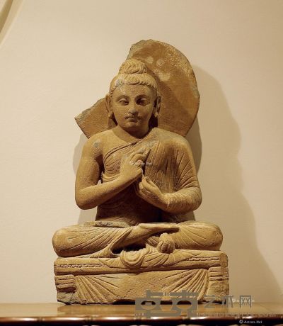 2世纪 犍陀罗释迦坐像 髙46.5cm