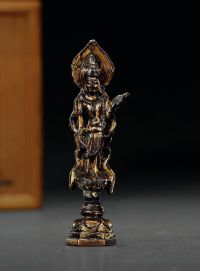 唐 铜鎏金菩萨战像