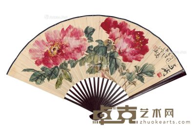 王雪涛 富贵牡丹图 47.5×18.5cm