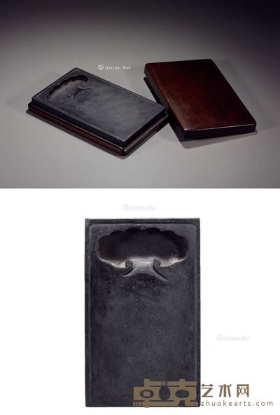 明 如意池长方双面歙砚 23×14.2×2.4cm