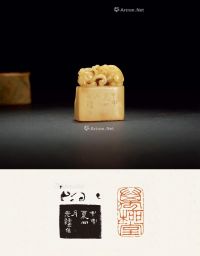 清·寿山芙蓉石螭钮章