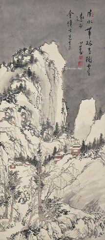 溥儒 雪景图