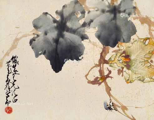 赵少昂 瓜藤夏虫
