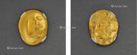民国时期香港“吴泉记足金 500”半两椭圆形金锭一枚