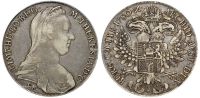 1780年奥匈帝国玛丽亚·特蕾西亚泰勒银币一枚