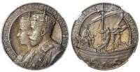1911年英国乔治五世加冕纪念银章一枚