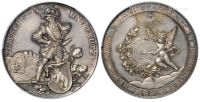 1891年瑞士布格多夫射击节纪念银章一枚