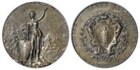 1892年瑞士格拉鲁斯射击节纪念银章一枚