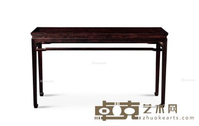 小叶紫檀 束腰罗锅杖马蹄足长桌 85×148×48cm