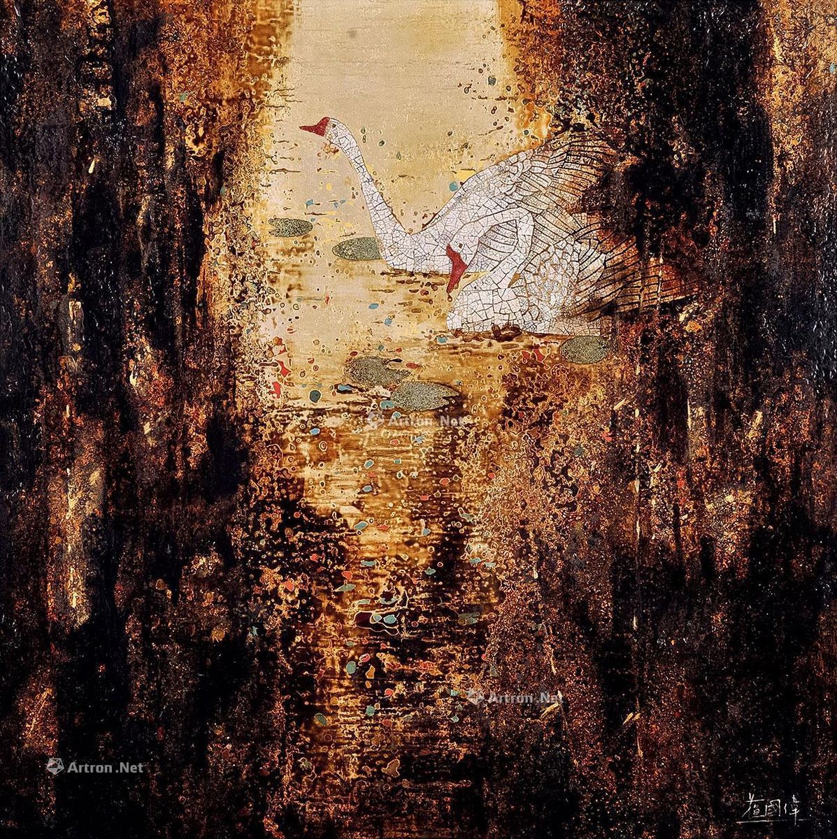 苏国伟 自在水云间 60×60cm