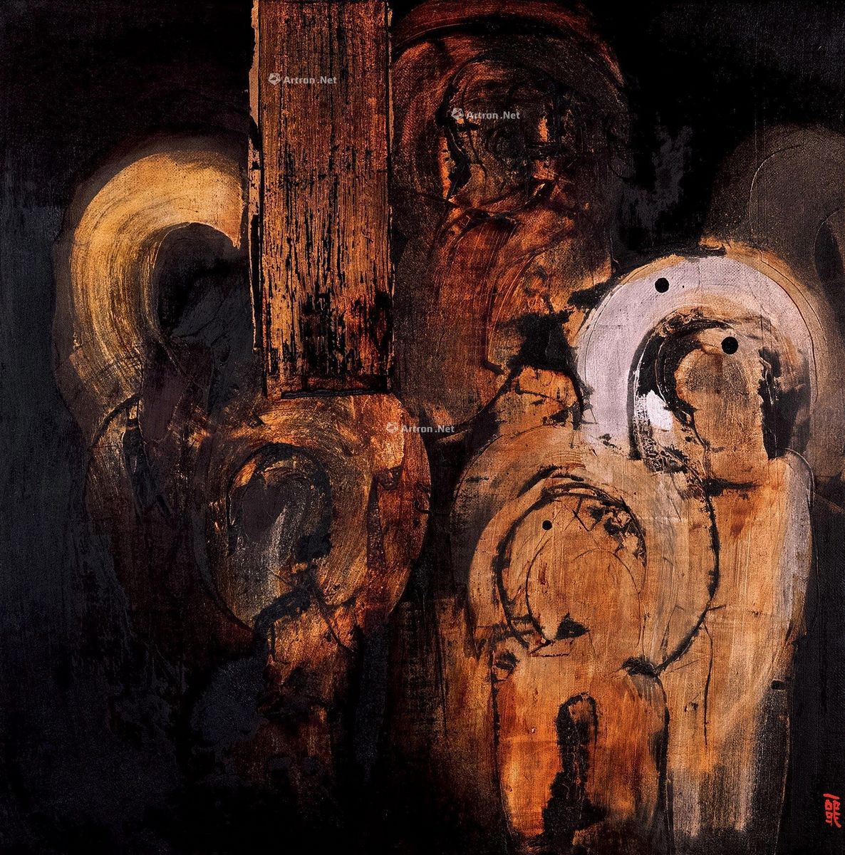 沈克龙 观自在 60×60cm
