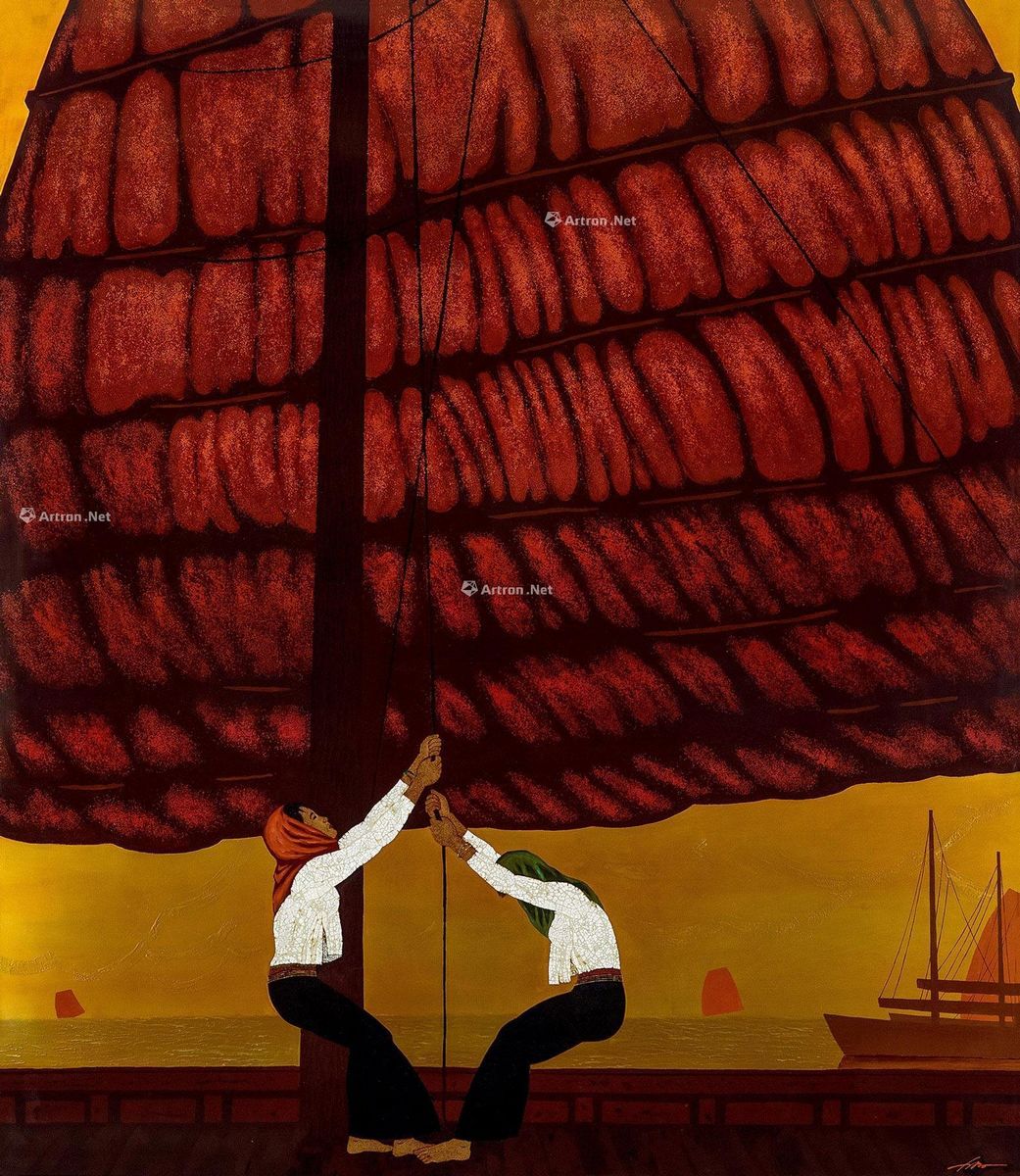 郑力为 扬帆 120×140cm