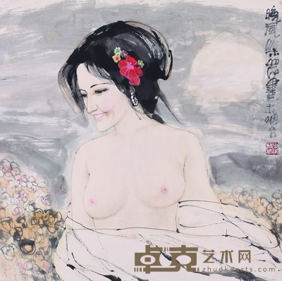 梁岩.晚风 68cm×68cm.约4平尺