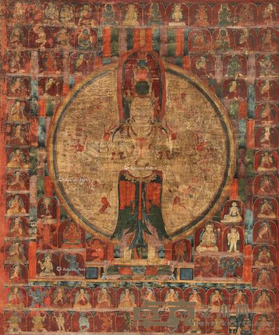 千手千眼观世音菩萨（西藏） 53×43cm