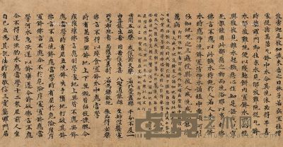 日本平安时代 《根本说一切有部毗奈耶第五十卷》 45×25cm