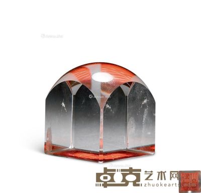 民国 水晶汪晓棠印章 4.5×4.5×5.5cm