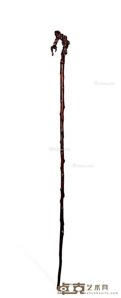 清 黄杨木手杖 高181cm