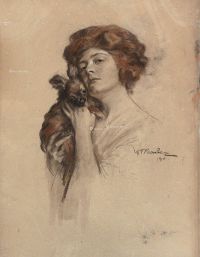 威廉·维克多·克劳兹 女子与狗