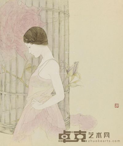 刘瑶 少女 45×38cm