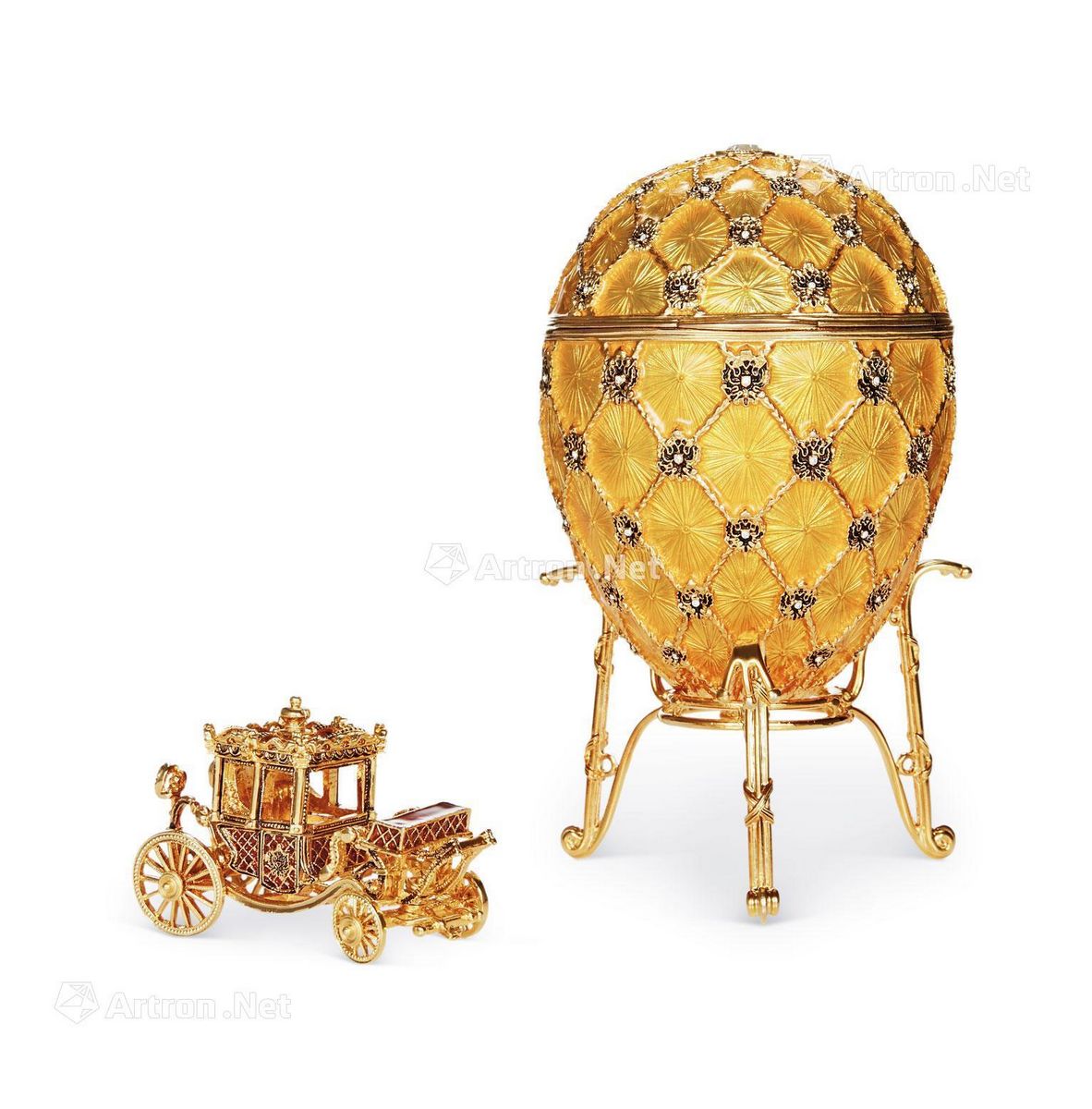 法贝热FABERGE, 珐琅 彩蛋马车