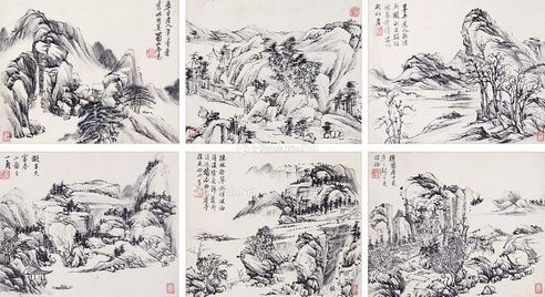 王同愈 山水