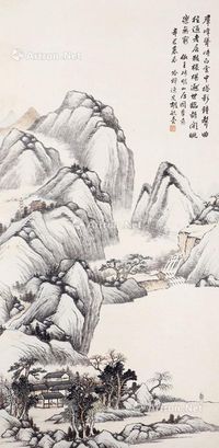 胡毓台 山水