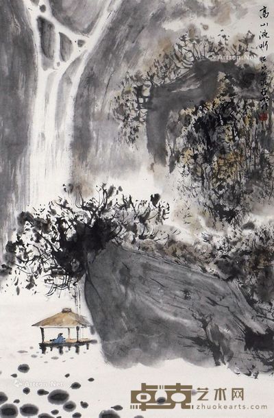 佚名 山水 68×45cm