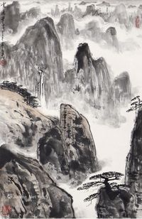 亚明 山水