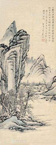 蔡远 山水