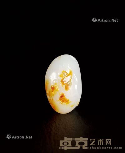 王永祥 新疆和田玉籽料喜报三元 3.9×2.5×1.6cm(独籽);重23g