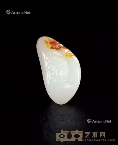 孙鹏 新疆和田玉籽料山水观音 4.5×2.5×1.5cm（独籽）；重23g