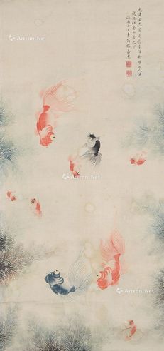 金玉满堂 镜心 设色绢本
