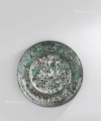 唐代 铜海兽葡萄镜
