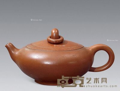 “陶中”款紫砂壶 宽16.5cm;高7.5cm