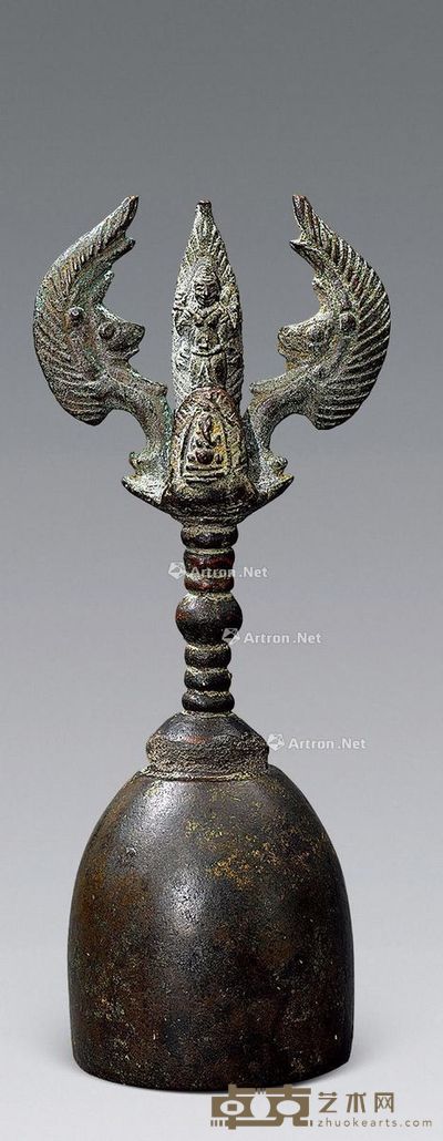 明代 铜金刚铃 高18cm