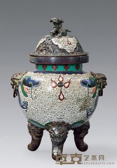清代 景泰蓝薰炉 高19cm