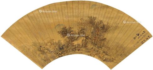 盛茂烨 烟寺晚钟图