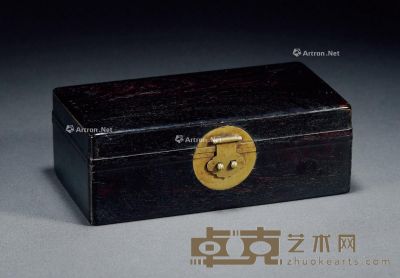 清早期 紫檀文具盒 高8cm；长22.8cm；宽12cm