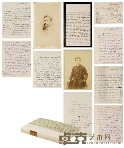 1882~1895年作 都德致儿子家书合集一册 --