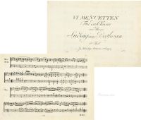 贝多芬 《小步舞曲集》初版乐谱