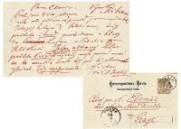1887年作 德沃夏克 有关《D大调弥撒曲》的亲笔信