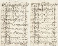 1849年8月5日作 巴尔扎克 致出版商关于晚年债务亲笔信