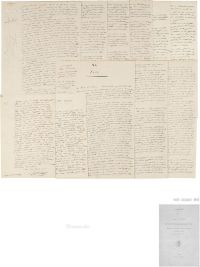 1854、1899年作 法布尔 《昆虫记》研究手稿及相关信札