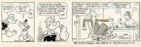 1967年作 《大力水手》（Popeye the Sailor）签名漫画原稿 纸本 水墨线描