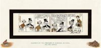 1967年作 《唐老鸭（Donald Duck）》签名四格漫画原稿 纸本 水墨线描